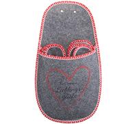 Brandsseller Set di 5 pantofole per ospiti, per i miei ospiti preferiti, grigio scuro, 38 EU