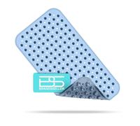 Brandsseller - Tappetino per Vasca da Bagno 70x38cm Anti Slip con Ventosa Trasparente/Blu