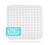 Brandsseller - Tappetino per Vasca da Doccia 53x53cm Anti Slip con Ventosa Bianco