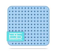 Brandsseller - Tappetino per Vasca da Doccia 53x53cm Anti Slip con Ventosa Trasparente/Blu