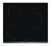 Table de cuisson induction BRANDT - 3 zones - 4600W - Revetement verre - Noir - L58 x P51 cm - BPI6310B