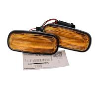 BRANDT Set di indicatori di direzione laterali a LED per parafango + cavo giallo adatto per Land Rover Defender I Td5 Puma L316 Discovery II L318 Freelander I L314 MG ZS ZT ZT-T Rover 45 75