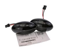 BRANDT Set di indicatori di direzione laterali a LED per parafango + cavo nero, adatto per Mini One Cooper R50 Cooper S R53 Cabrio R52 01-08