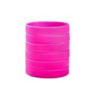 BRANDWINLITE Commercio all'ingrosso 6 pezzi/pacchetto Solido Braccialetti in silicone vuoti Braccialetti in gomma