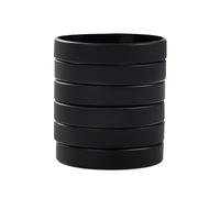 BRANDWINLITE Wholesale 6 Pezzi/Confezione Braccialetti in Gomma Con Braccialetti in Silicone Bianco Monocolore