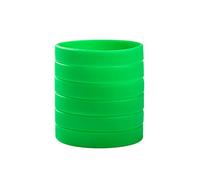 BRANDWINLITE Wholesale 6 Pezzi/Confezione Braccialetti in Gomma Con Braccialetti in Silicone Bianco Monocolore