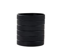 BRANDWINLITE Wholesale 6 Pezzi/Confezione Braccialetti in Gomma Con Braccialetti in Silicone Bianco Monocolore