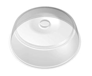 BranQ - Copertura per microonde essenziale, in plastica senza BPA, trasparente, Ø 27 x 9 cm