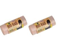 BranQ Home essential Toilettenbeutel Bio, Pezzi Limited Edition per WC da Campeggio Unisex Adulto, Marrone, 20 Stück (1er Pack) (Confezione da 2)