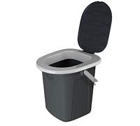 BRANQ viaggio campeggio WC Toilette, Grigio, M (22 litri)