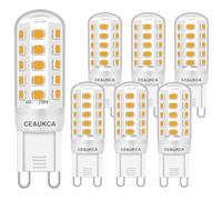 Brantoo Lampadine LED G9 3W bianco caldo 2700 K, nessun sfarfallio equivalente a lampadine alogene da 20 W, 25 W, 28 W, 33 W, 40 W, CRI> 85, attacco G9, a risparmio energetico, non dimmerabile, AC 230