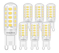 Brantoo Lampadine LED G9 3W luce bianca diurna 4000K, nessun sfarfallio equivalente a lampadine alogene da 20 W, 25 W, 28 W, 33 W, 40 W, CRI> 85, attacco G9, lampadina a LED a risparmio energetico,