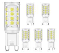 Brantoo LED G9 Lampadine 3W Bianco freddo 6000K equivalenti a 15W 20W 25W 28W alogene Lampadine, 320LM, CRI> 85, G9 Presa Lampada, senza sfarfallio, non dimmerabile, CA 220-240 V, confezione da 5