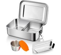 Braoses Contenitore per il pranzo per bambini, per il pranzo con scomparti, robusto e a prova di perdite, per bambini, adulti, pratica scatola per il pranzo per l'asilo, la scuola, il picnic e i