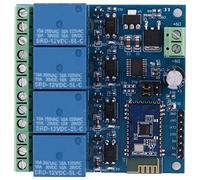 Braovattie Interruttore Controllo Remoto Bluetooth 12V 4CH Modulo | Diodo di protezione contro effusione, tempi di risposta rapidi, consumo ottimizzato, indicatore LED relè D2-D5.