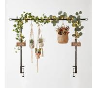 Braozaiw Supporto da tavolo regolabile ad arco, 70-120 cm di altezza e 125-250 cm di larghezza, supporto decorativo da tavolo in metallo per compleanno, festa di nozze, palloncini, decorazione