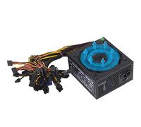 BRART Alimentatore da miniera ATX ETH Bitcoin da 2000 W, 2400 W, 2600 W, 180 V-260 V, supporta l'efficienza del 95%, 8 schede di visualizzazione GPU per BTC Bitcoin Miner (da 2000 W a 2400 W)