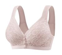 Bras for Older Women Breathable Front Closure Bras Full Support No Underwire Everyday Bra Tank Top Uomo, grigio., 50