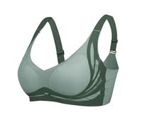 Bras for Women No Underwire Comfort Super Gather Bra Wireless Lifting Bras for Sagging Breasts Damen Bustier Imbottito, Verde menta, 3XL