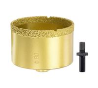 Brasato Diamante Nucleo Trapano Punte 80mm a Tazza con M10 Pergola Adattatore