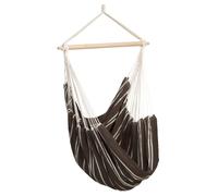 AMAZONAS - XL Sedia Pensile Brasil | Sedia sospesa senza supporto, fatta a mano in Brasile | Portata max 150 kg, seduta 1,6m x 1,3m, asta 1,1m | Colore: Mocca