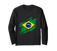 Brasile Bandiera Brasiliana Progresso Brasiliano Orgoglio Brasiliano Maglia a Manica
