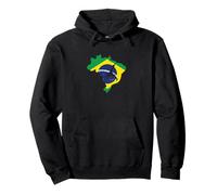 Brasile Bandiera Capoeira Lotta Danza Nigolo Felpa con Cappuccio