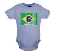Brasile Codice a Barre Stile Bandiera - Bambino T-Shirt / Body - Brasiliano