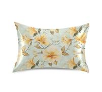 Brasile Golden Trompet Tree Beauty Summer Flowers king Satin Federa per cuscino stile busta stile busta federe per cuscino per Hot Sleepers king size con chiusura a busta per soggiorno 20 x 40