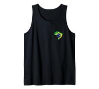 Brasile, mappa, con, bandiera, petto, logo, -, brasiliano, Canotta