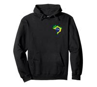 Brasile, mappa, con, bandiera, petto, logo, -, brasiliano, Felpa con Cappuccio