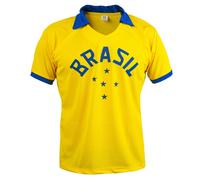 Brasile Nazionale Squadra 1958 Pele Coppa Del Mondo Calcio Camicia Bambini Rétro