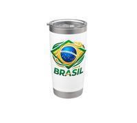 Brasile Ordem E Progresso Bicchiere termico in acciaio inox doppia parete
