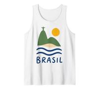 Brasile Rio De Janeiro Cristo Il Redentore Spiaggia Sole Canotta