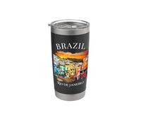 Brasile Souvenir Città di Rio Città Idee per le vacanze turistiche Bicchiere termico in acciaio inox doppia parete