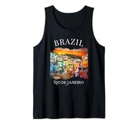 Brasile Souvenir Città di Rio Città Idee per Le Vacanze turistiche Canotta