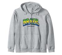 Brasile Vamos Brasil Soccer Fan Shirt 2026 Felpa con Cappuccio