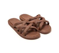 BRASILERAS Infradito Donna Antiscivolo Scarpe comode da Spiaggia/Piscina/Urbano Marrone - 37 EU