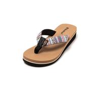 Brasileras Infradito 'Maya' beige / blu / marrone scuro / rosso Donna Brasileras 36