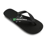 BRASILERAS Infradito per Uomo Donna Antiscivolo Scarpe comode da Spiaggia/Piscina/Urbano Nero 40/41 EU
