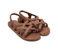 BRASILERAS Sandali Antiscivolo Donna Scarpe comode da Spiaggia/Piscina/Urbano Marrone - 38 EU