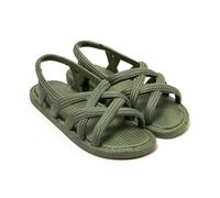 BRASILERAS Sandali Antiscivolo Donna Scarpe comode da Spiaggia/Piscina/Urbano Verde Militare - 40 EU