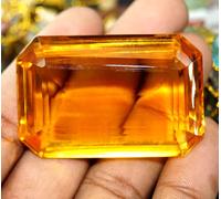 Brasiliano Ggl Certificato Naturale Lucido Citrino Smeraldo Taglio 100 + KT