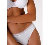 Brasiliano Invisible Exclusive bianco in microfibra e pizzo Bianco 2/S