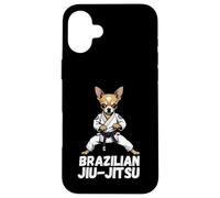 Brasiliano Jiu-Jitsu Chihuahua Amante dei cani Gi Arti Marziali BJJ Custodia per iPhone 16 Plus