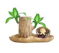 Brasiliano, pianta in legno brasiliano con vaso di fiori, piante in legno, legno felicità, pianta in vaso piante da appartamento pianta per la pulizia 'aria decorazione della scrivania