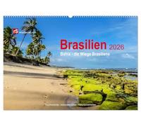 Brasilien 2026 Bahia - die Wiege Brasiliens (Wandkalender 2026 DIN A2 quer), CALVENDO Monatskalender: Bahia, die Wiege Brasilien, verbindet in ... Kultur, Geschichte und schöne Landschaften.