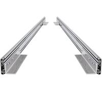 BRASOM - Guide estraibili con supporto per cassetti, 2 pezzi, 500 mm, estrazione per carichi pesanti 250 kg, 20 pollici, sistema a guide per cassetti, con cuscinetti a sfera