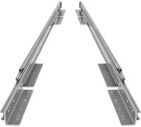 BRASOM Guide per cassetti - 2 pezzi, 900mm, per carichi pesanti 250kg, 76 cm, con montaggio a pavimento e supporti per cassetti, sistema di guide per cassetti Heavy Duty, con cuscinetti a sfera