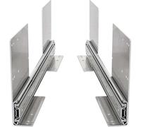 BRASOM Guide per cassetti - Binari per cassetti da 1400mm, 250kg, 38 pollici, con montaggio a pavimento elevato, sistema di guide per cassetti heavy duty, con cuscinetti a sfera, sinistra e destra